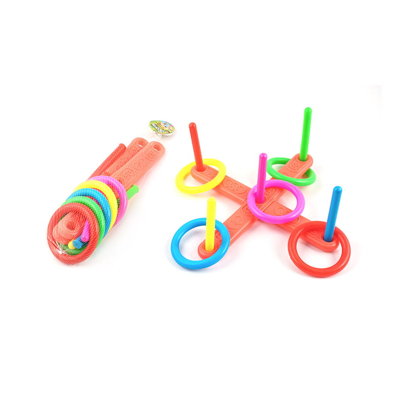 Juguete de juego de anillo de crucifixión de plástico